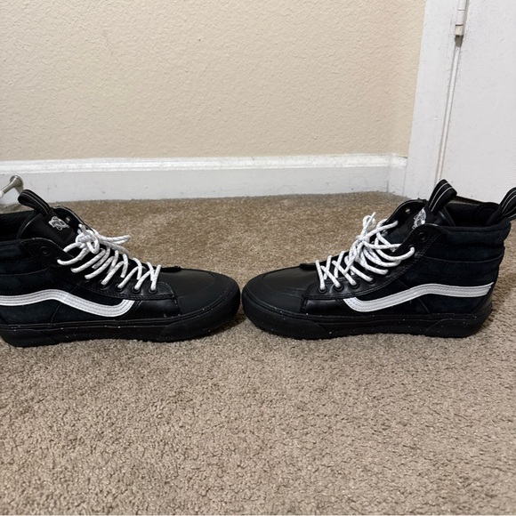 VANS Sk8-Hi MTE- Shoes - High Top Black Glitter Suede Men’s 8.5 Women’s 10 - Picture 8 of 12